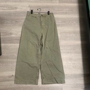 NEW We The Free Green Wide Leg Jeans - 28